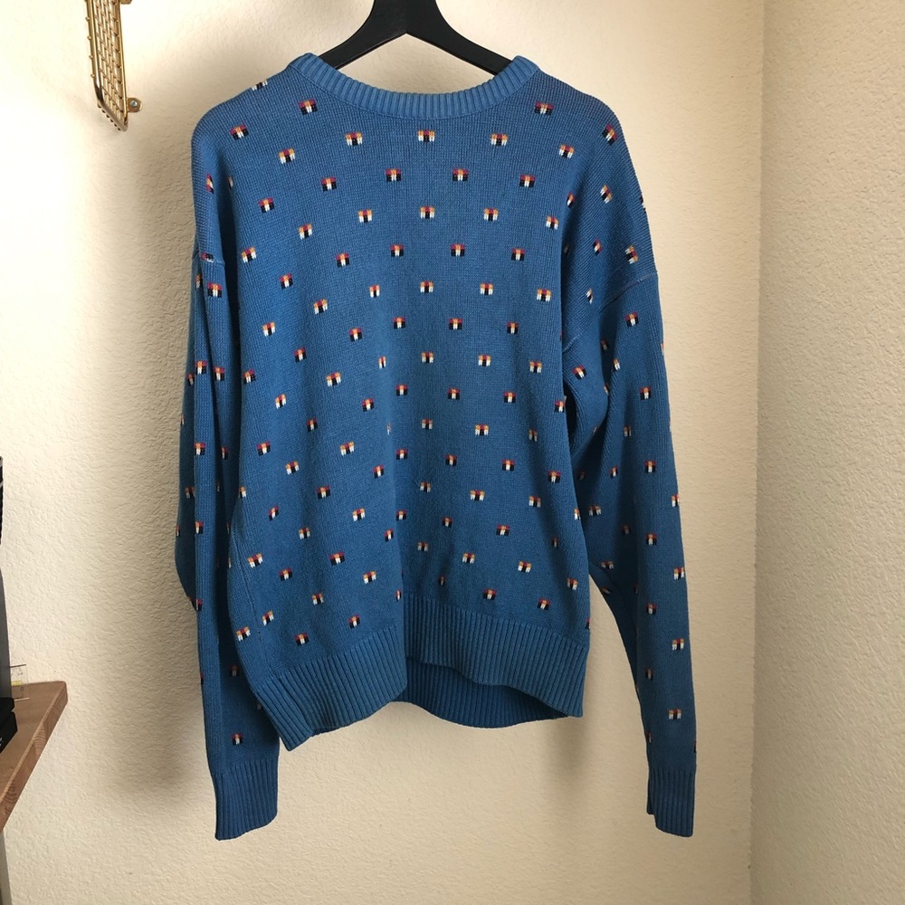 Men’s Vintage London Fog 100% Cotton Pullover Crewneck Sweater Medium